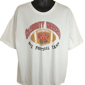 NFL Football Camp T Shirt Vintage Y2K Celebrity Weekend Backfield In Motion Mens